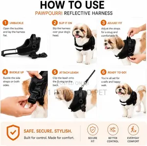 Reflective Vest Dog Harness Puppy