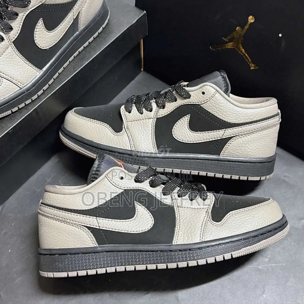 Original Nike Jordan 1 Low Olive Gray/Black