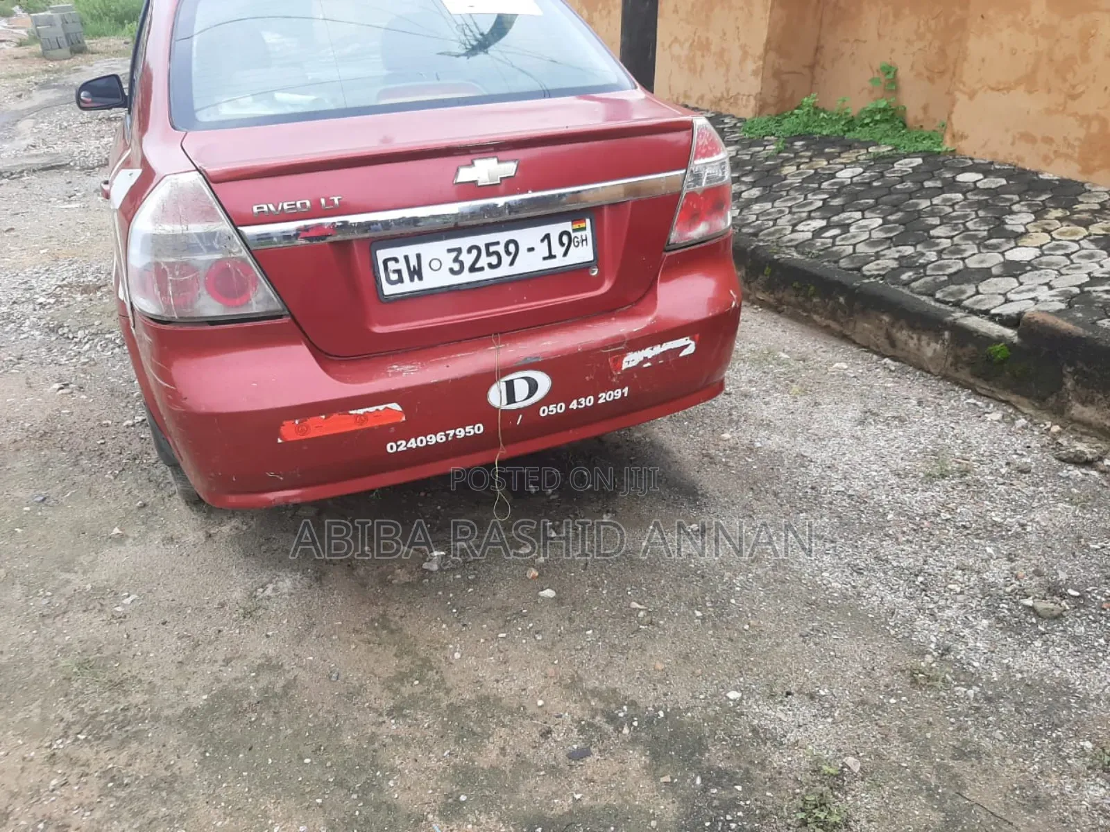 Chevrolet Aveo 2010 Maroon