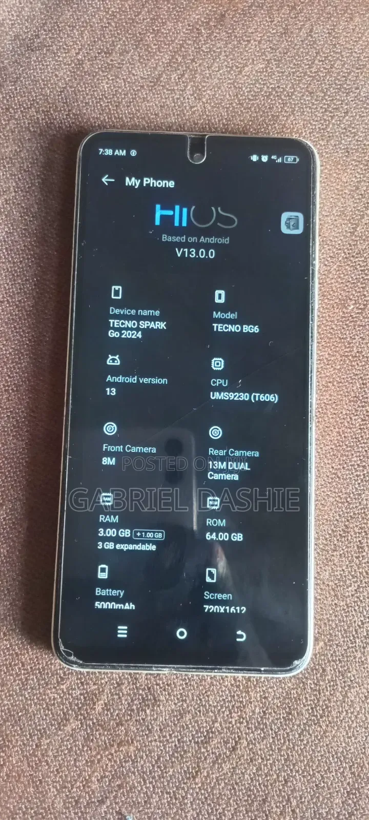 Tecno Spark Go 3 64 GB Blue