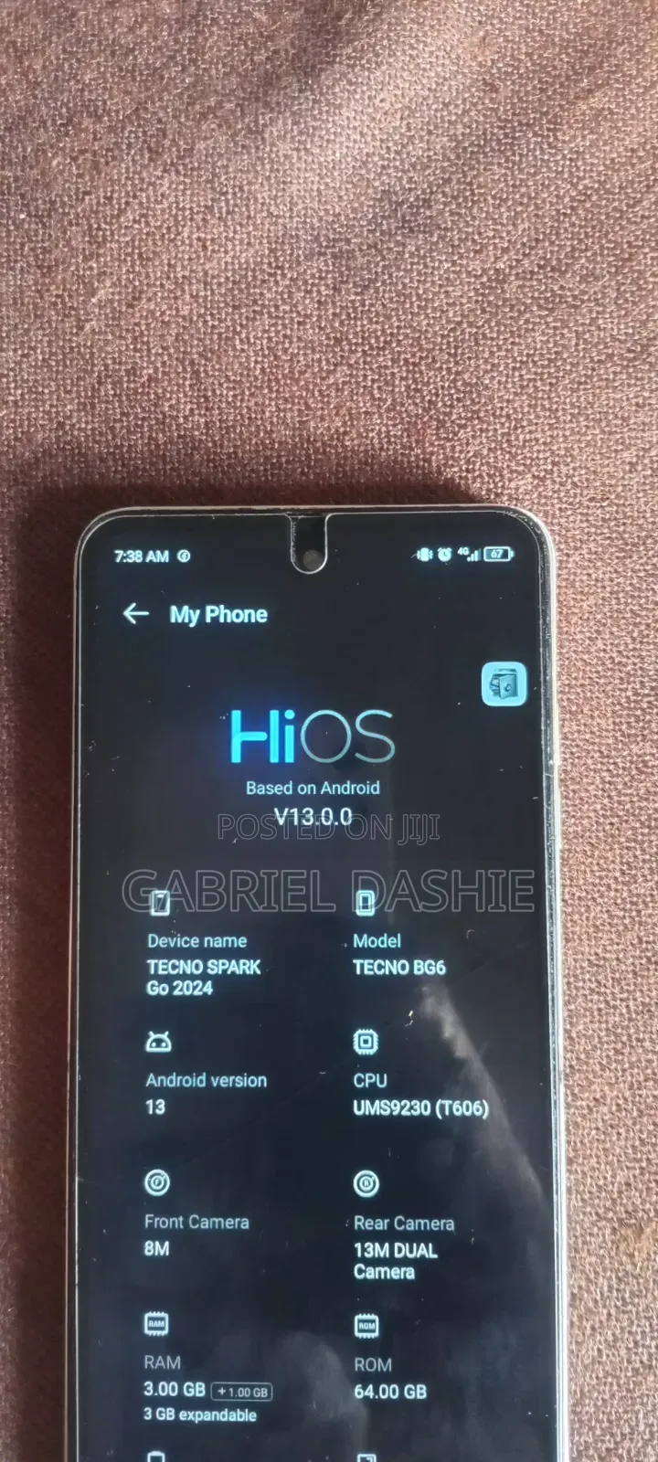 Tecno Spark Go 3 64 GB Blue