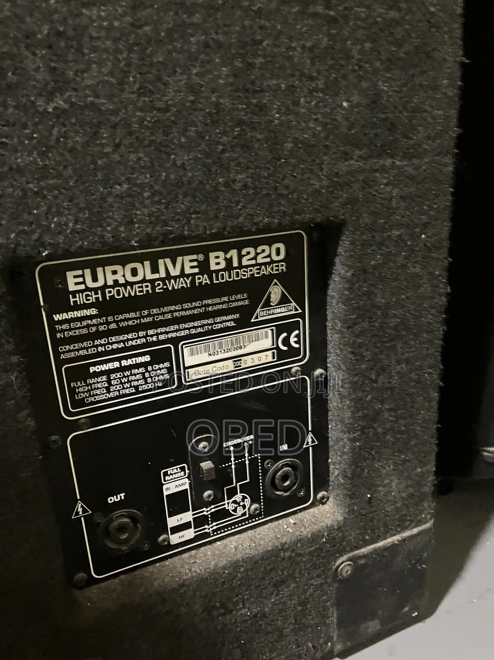Behringer Mid Speakers