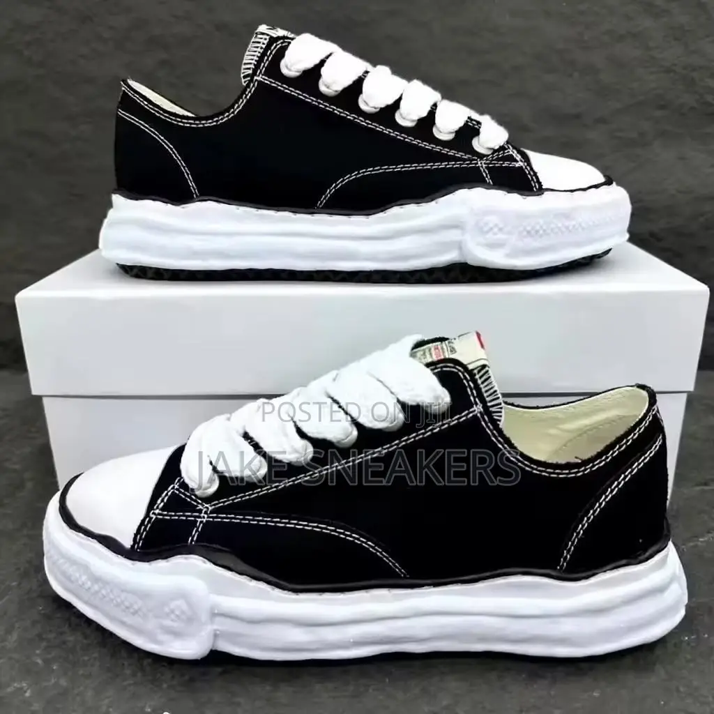 Maison Mihara Yasuhiro Peterson Original Sole Canvas Low – Black/White