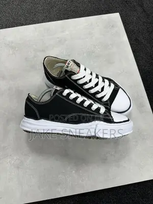 Maison Mihara Yasuhiro Peterson Original Sole Canvas Low – Black/White
