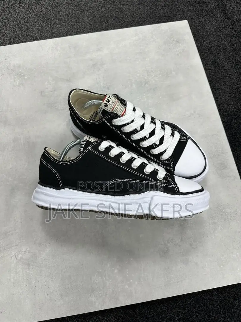 Maison Mihara Yasuhiro Peterson Original Sole Canvas Low – Black/White