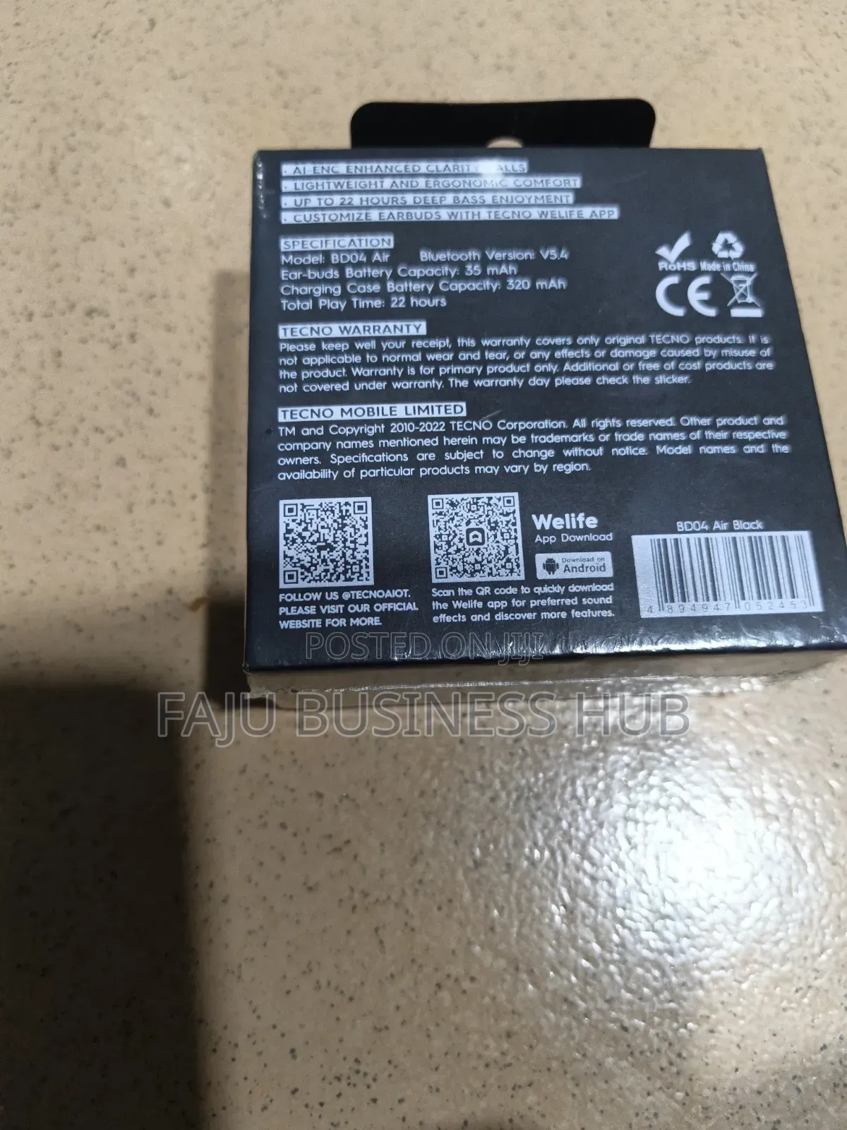 Tecno Buds 4 Air
