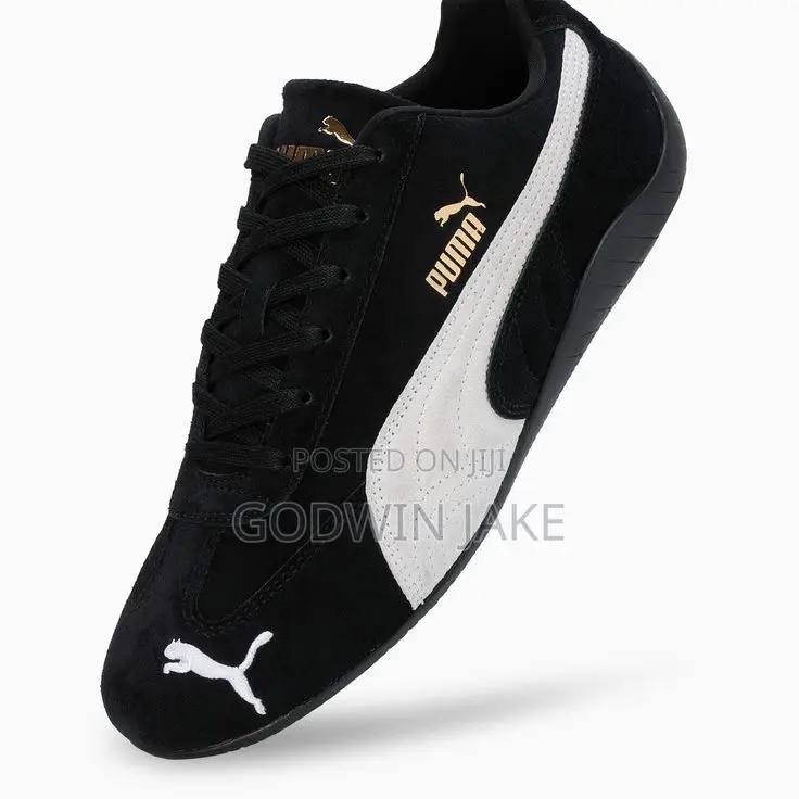 Affordable PUMA Speedcat Low-Top Sneakers "Black/White"