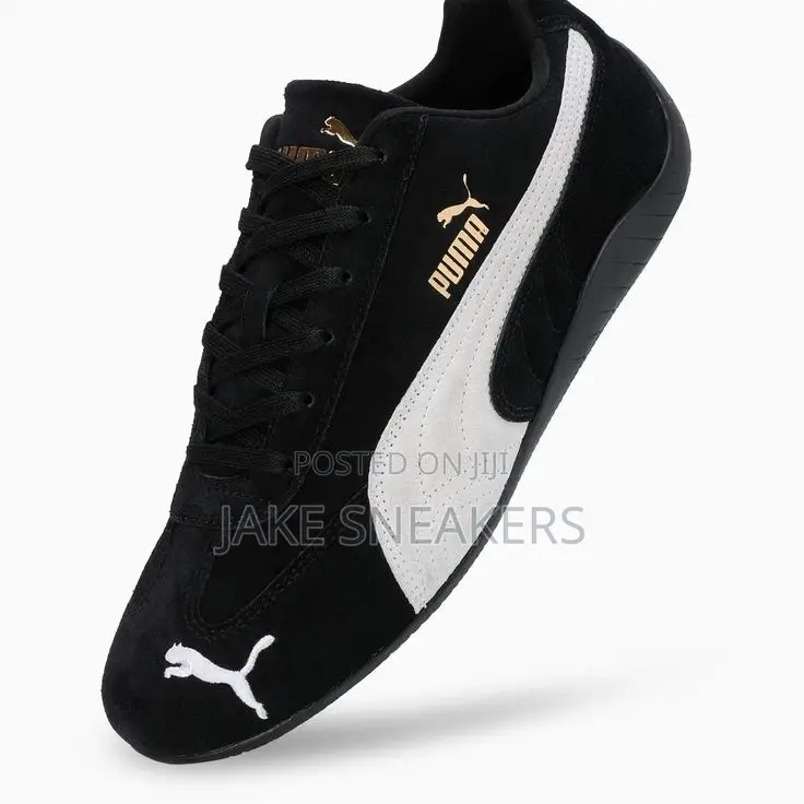 Affordable PUMA Speedcat Low-Top Sneakers "Black/White"