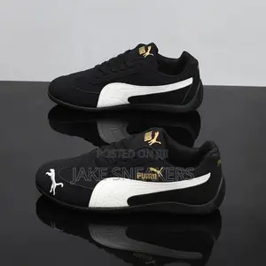 Affordable PUMA Speedcat Low-Top Sneakers "Black/White"