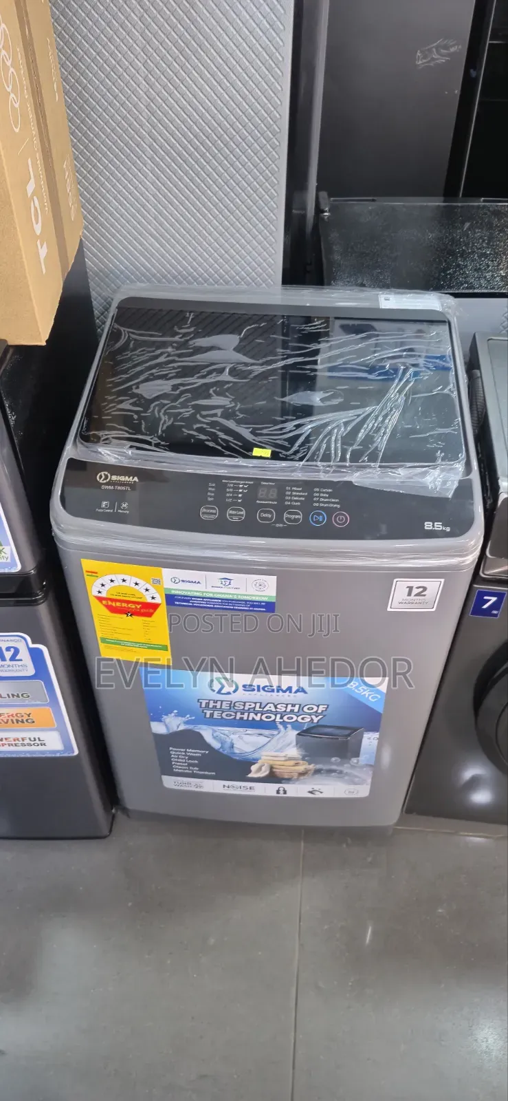 Quick Wash Top Loader 8kg Sigma Washing Machine