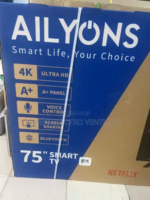 All New Ailyons 75” Smart Uhd TV