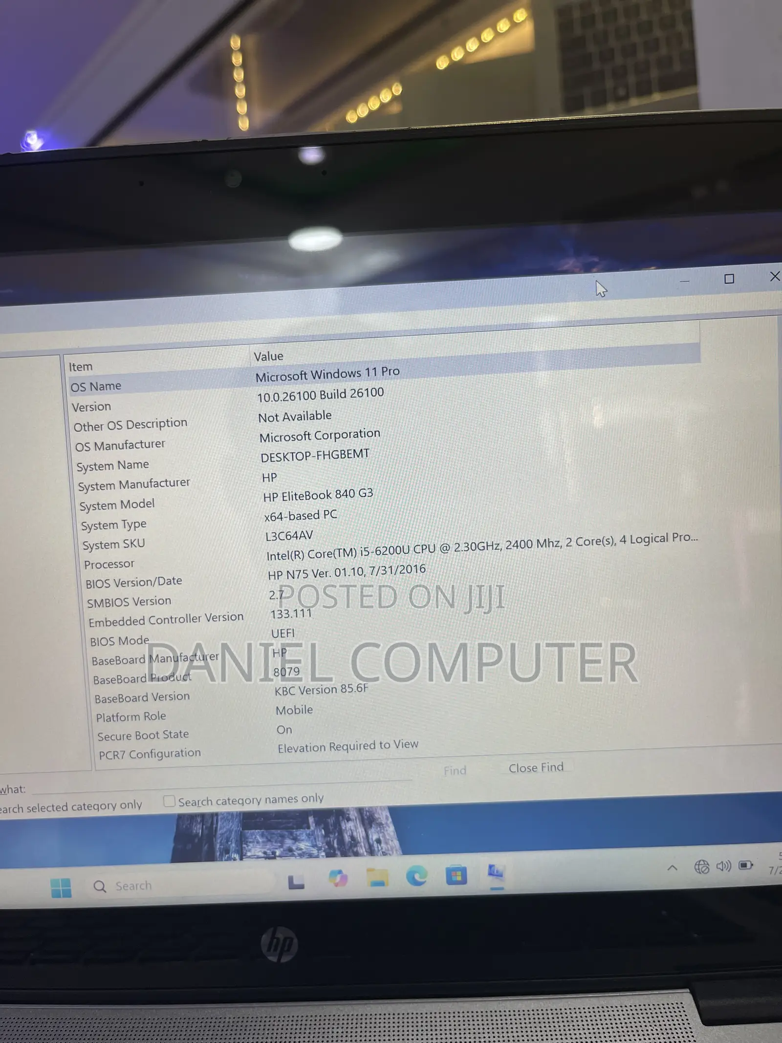 Laptop HP EliteBook 840 G3 8GB Intel Core i5 SSD 128GB