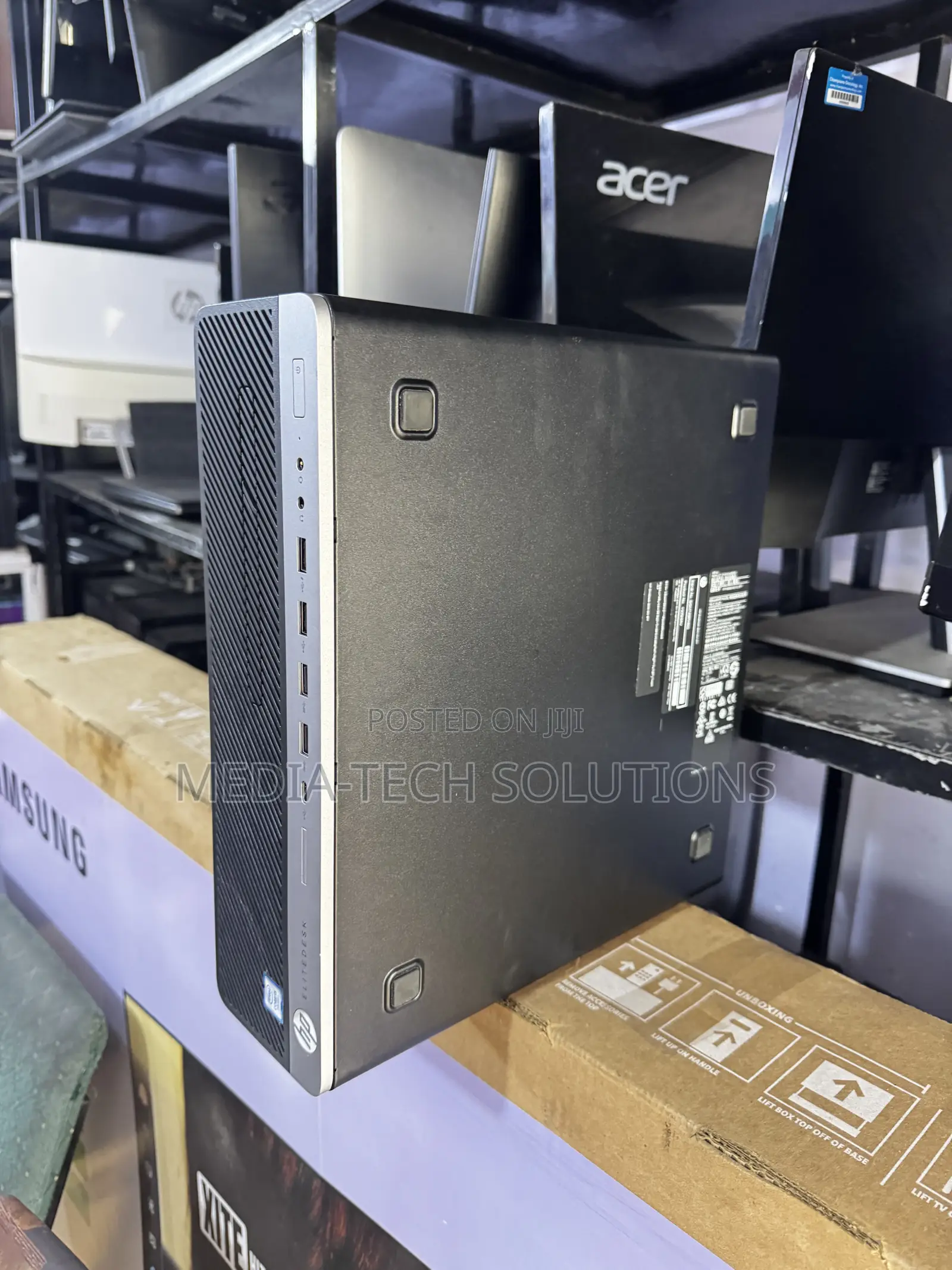 New Desktop Computer HP EliteDesk 705 G3 8GB Intel Core i5 SSD 256GB