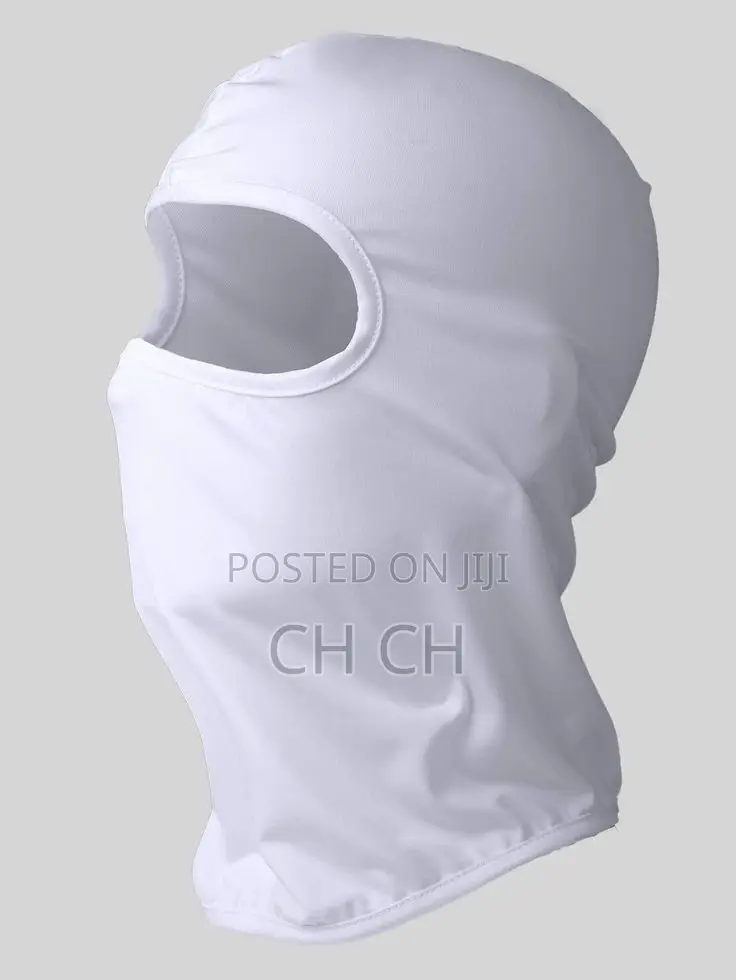New White Stretchy Face Mask Ski Mask Balaclava