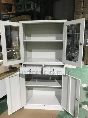 Professional 4-Door Office Cabinet With Lockable Drawers