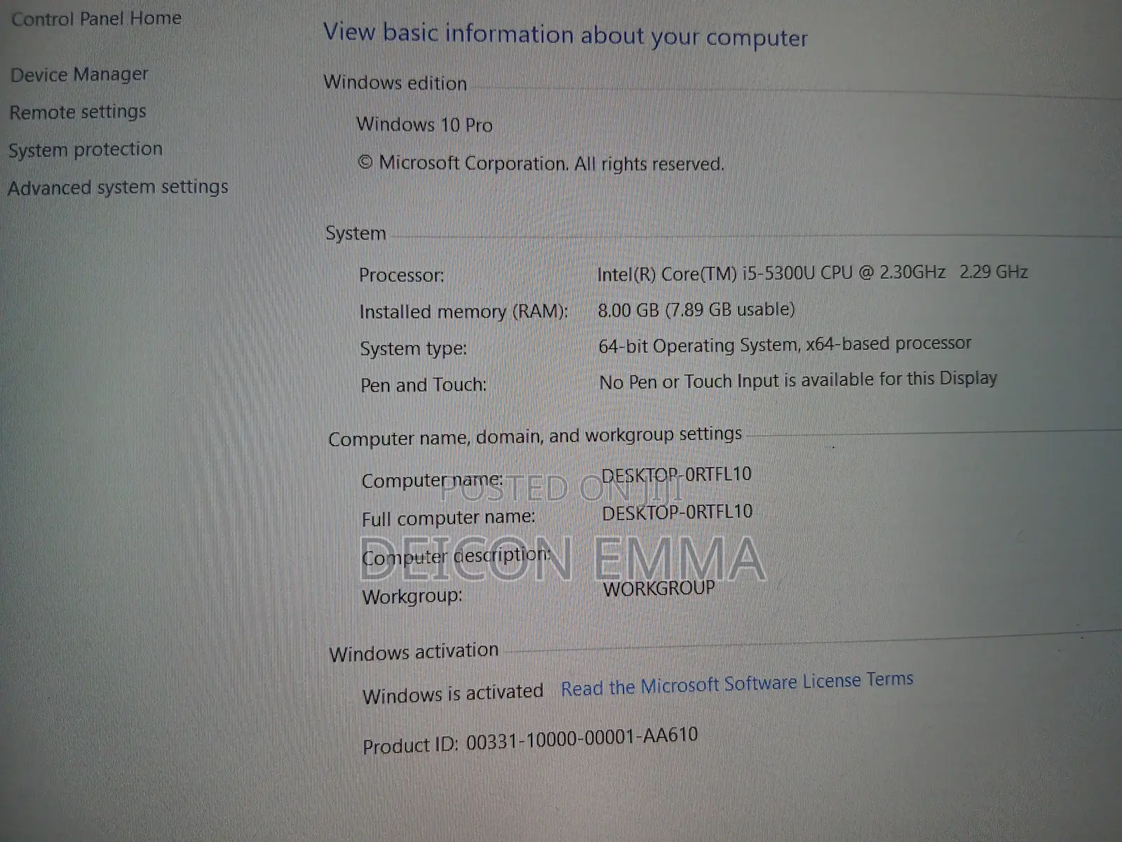 Laptop Dell Latitude E5550 8GB Intel Core i5 HDD 500GB