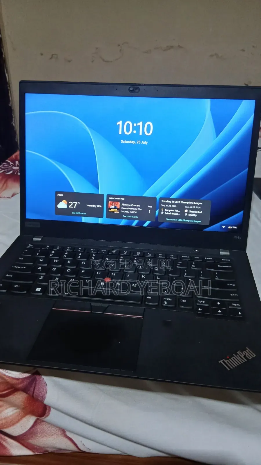 Laptop Lenovo ThinkPad P14s 16GB AMD Ryzen 7 SSD 256GB
