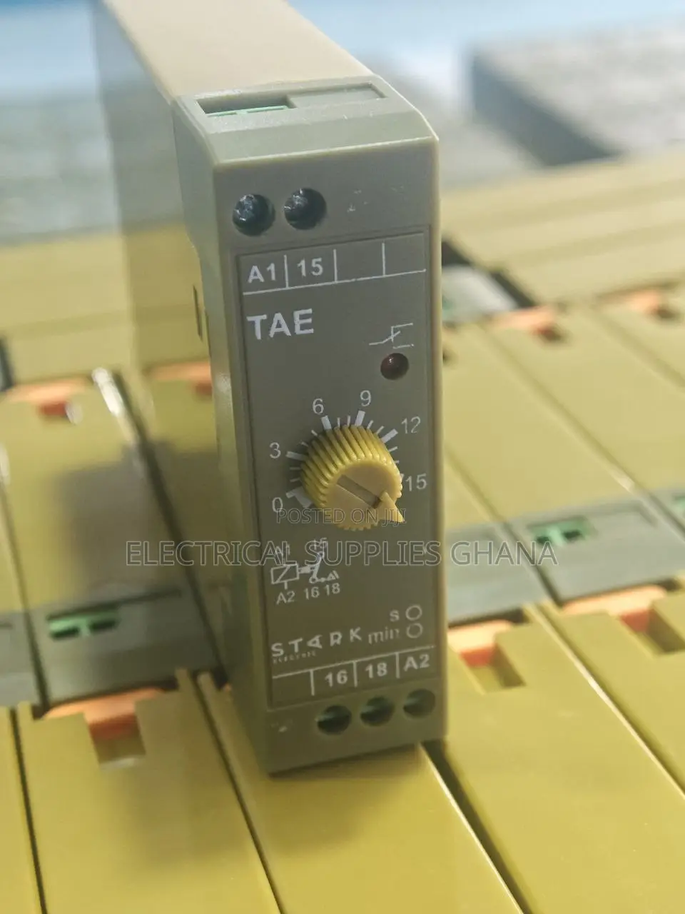STARK TAE Adjustable on Delay Timer Relay DIN Rail Mount