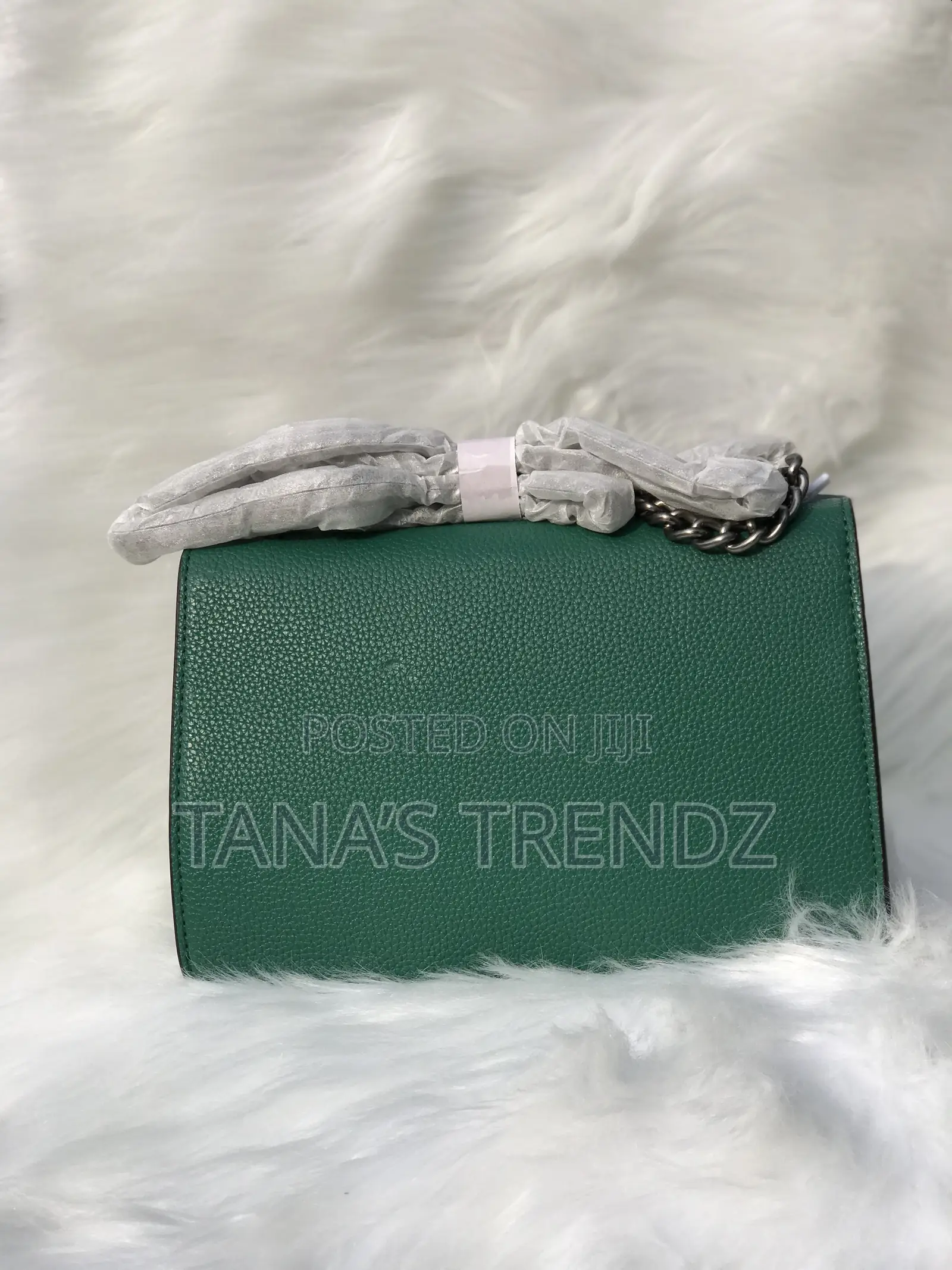 Women Crossbody/Shoulder Leather Handbag - Green