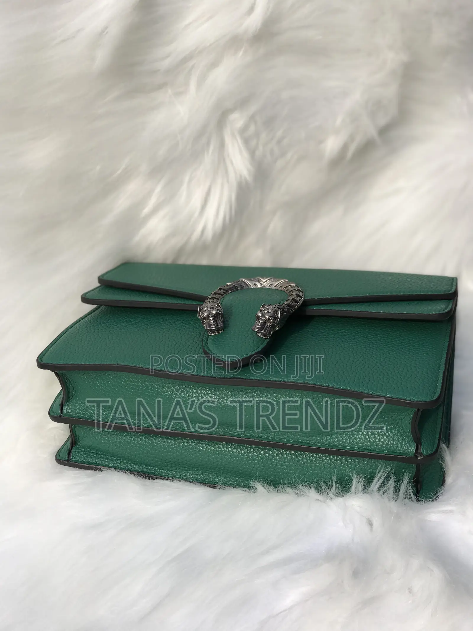 Women Crossbody/Shoulder Leather Handbag - Green