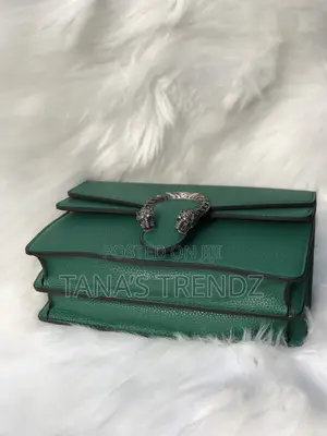 Women Crossbody/Shoulder Leather Handbag - Green