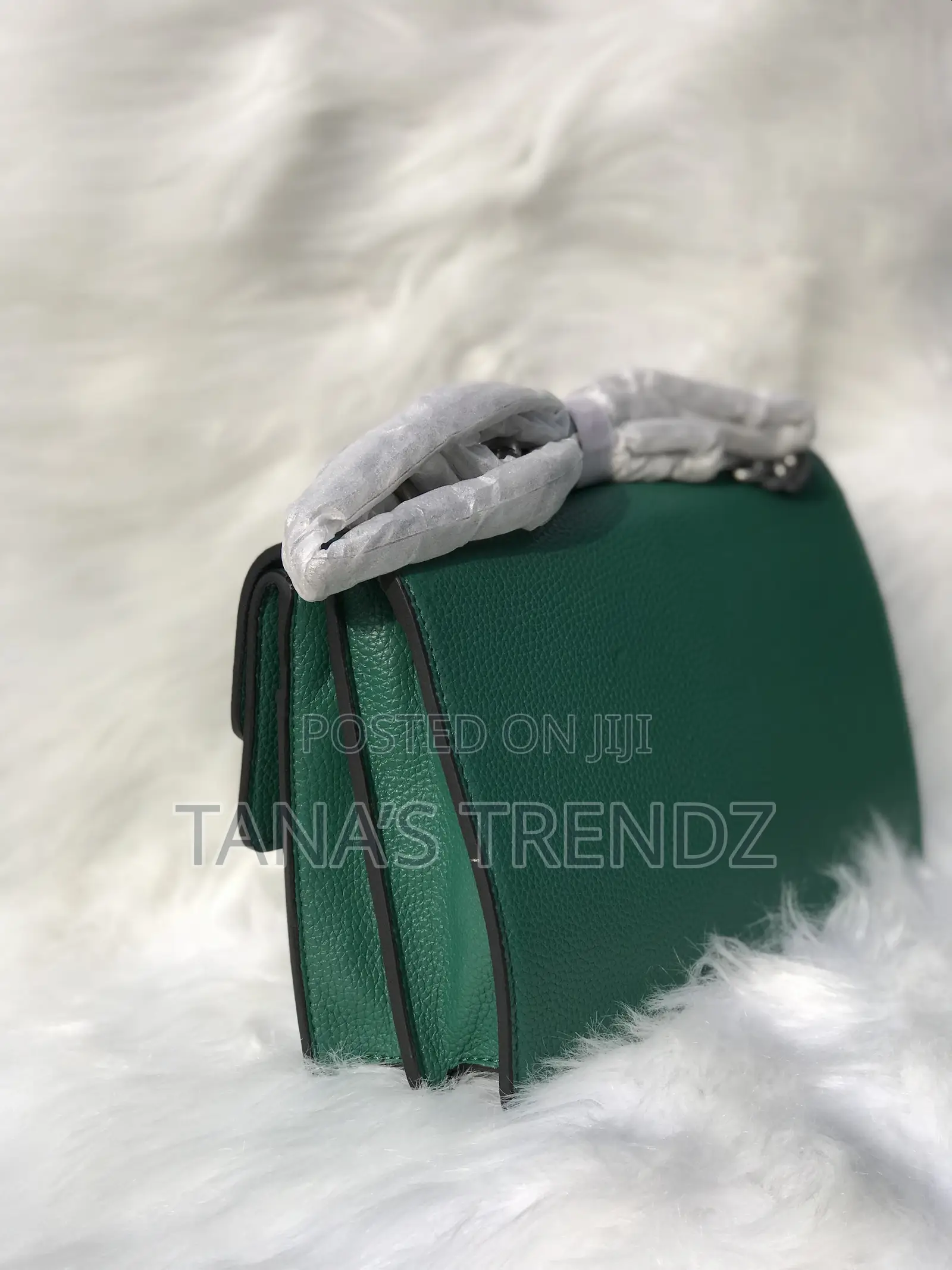 Women Crossbody/Shoulder Leather Handbag - Green