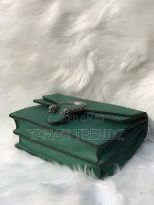 Women Crossbody/Shoulder Leather Handbag - Green