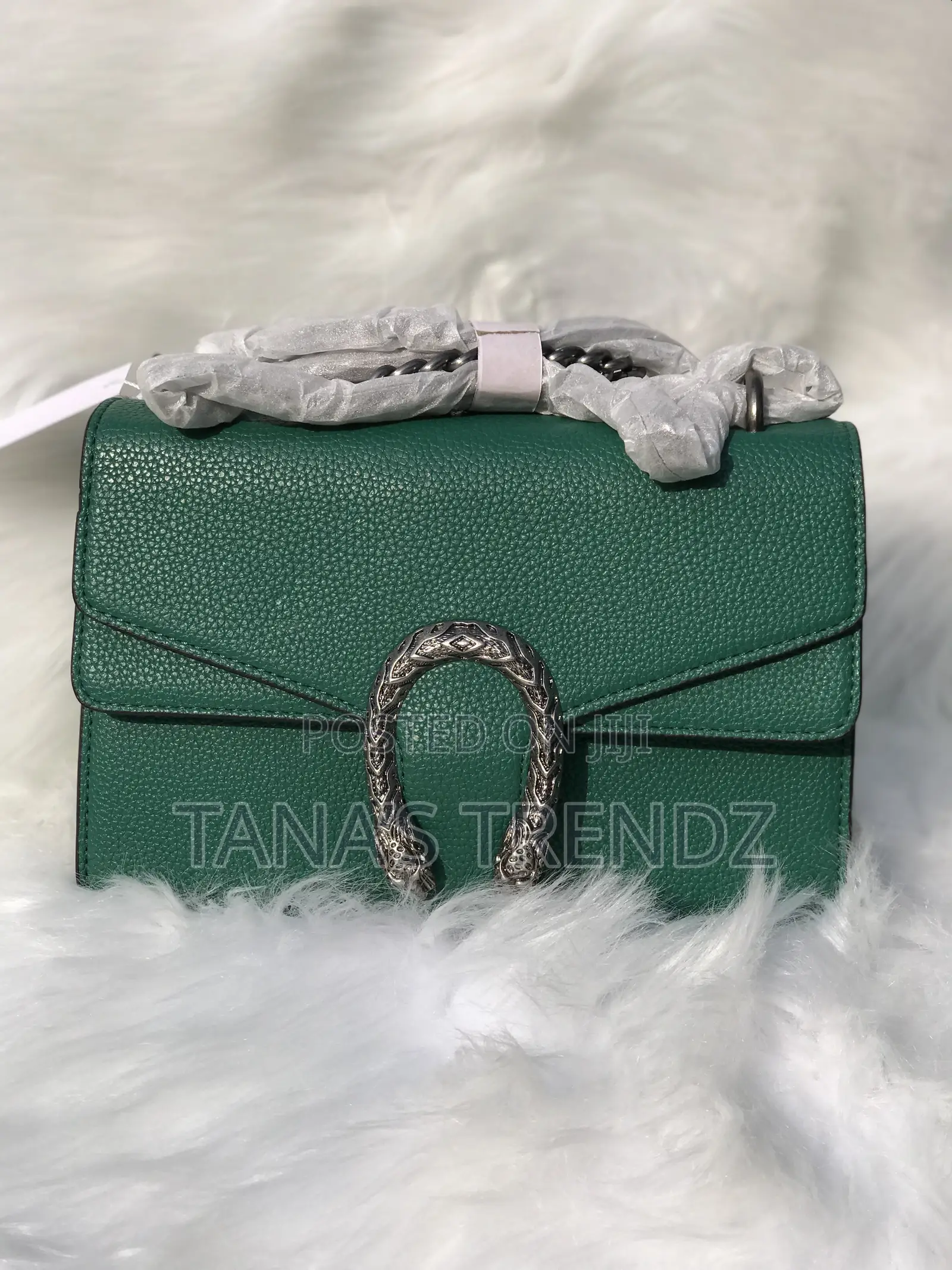 Women Crossbody/Shoulder Leather Handbag - Green
