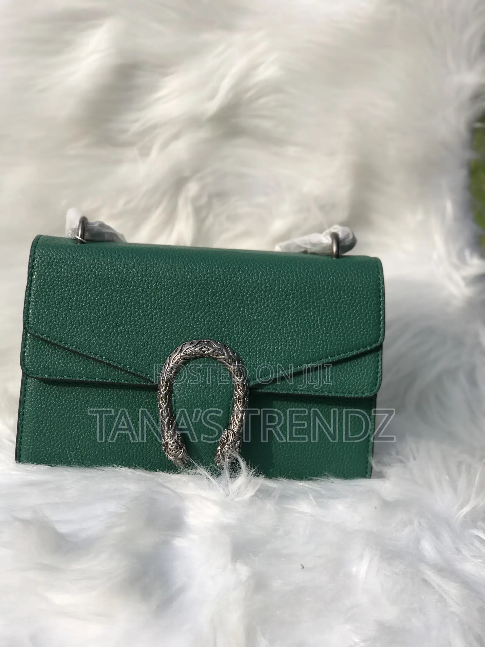 Women Crossbody/Shoulder Leather Handbag - Green