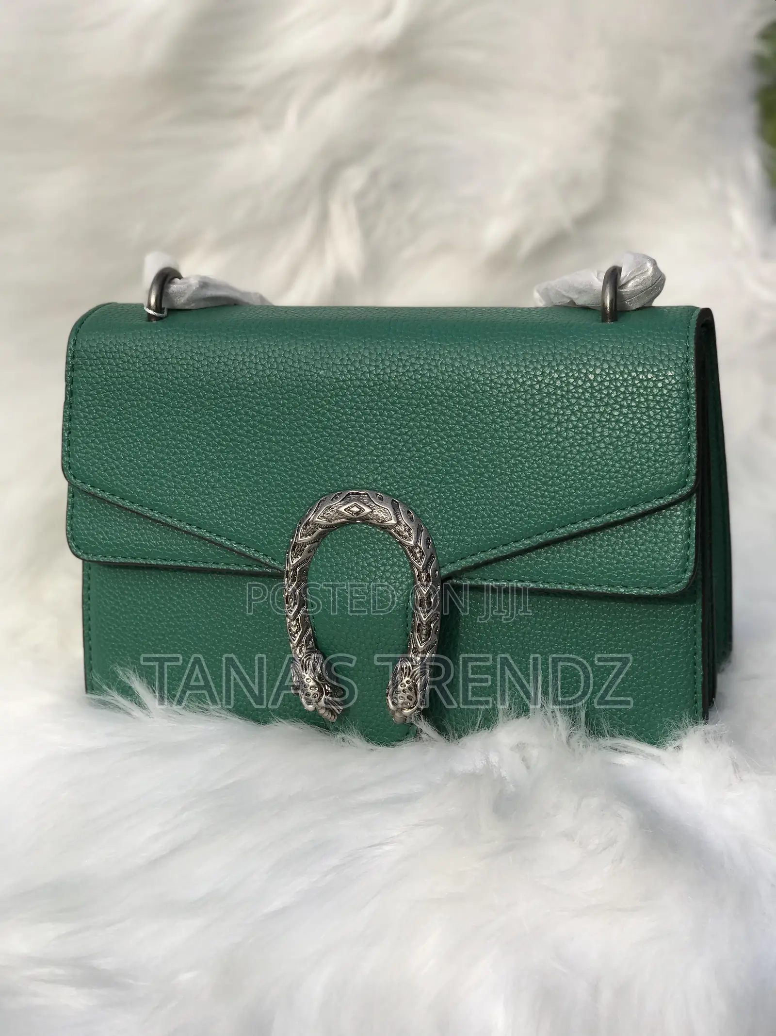 Women Crossbody/Shoulder Leather Handbag - Green