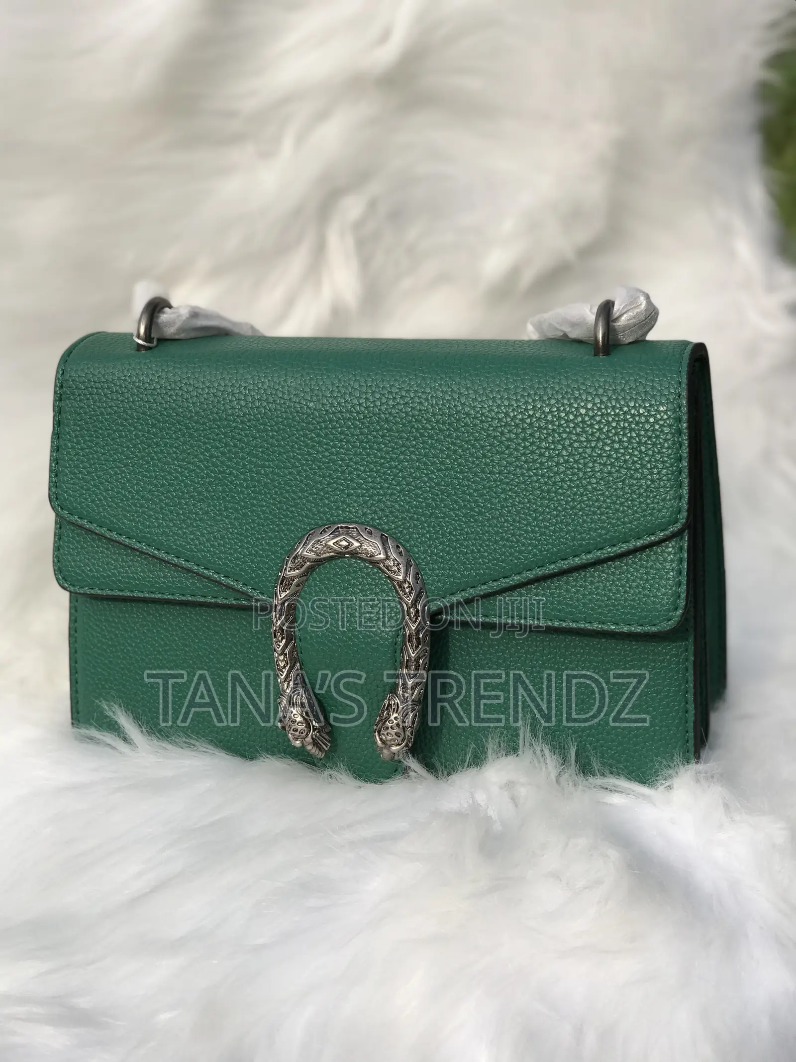 Women Crossbody/Shoulder Leather Handbag - Green