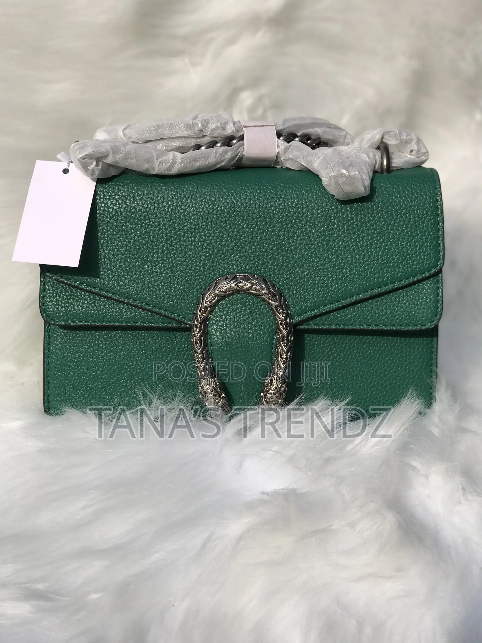 Women Crossbody/Shoulder Leather Handbag - Green