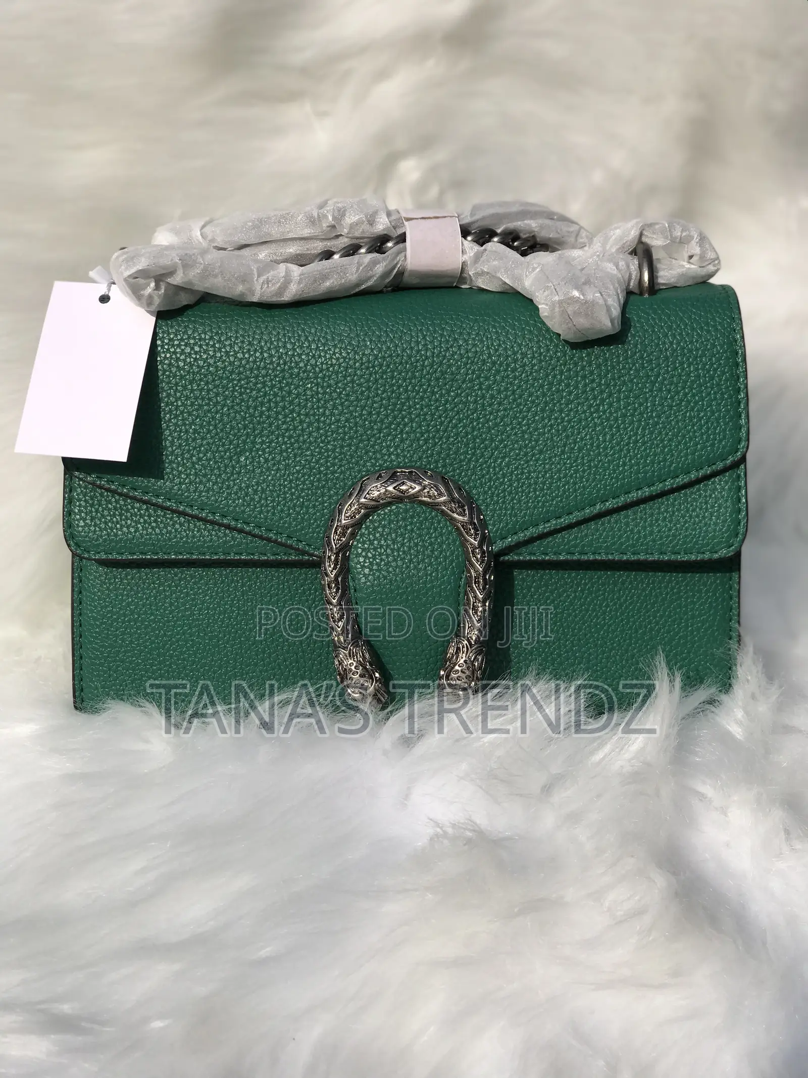 Women Crossbody/Shoulder Leather Handbag - Green