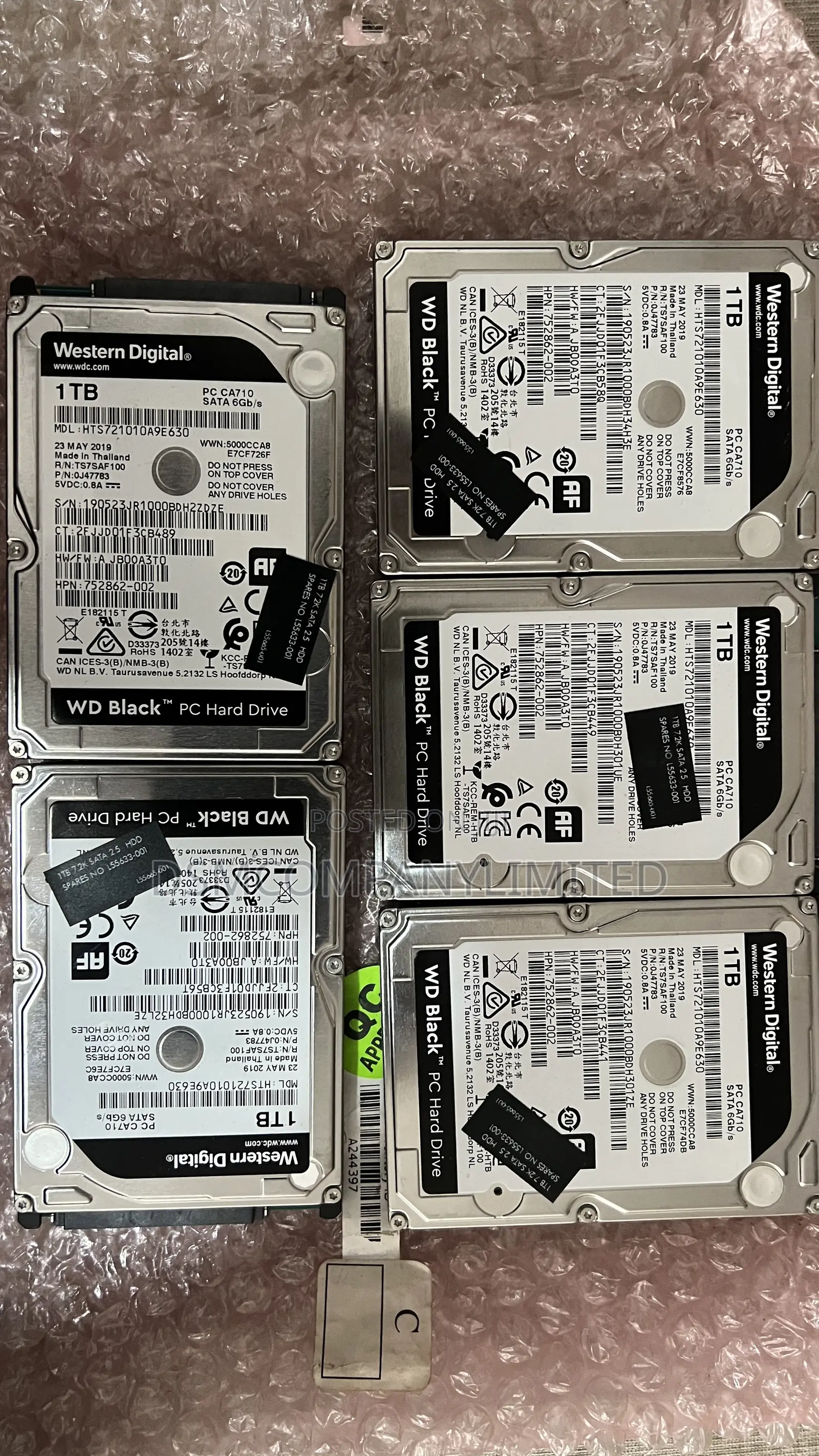 1TB Western Digital Black 2.5 HDD Drive