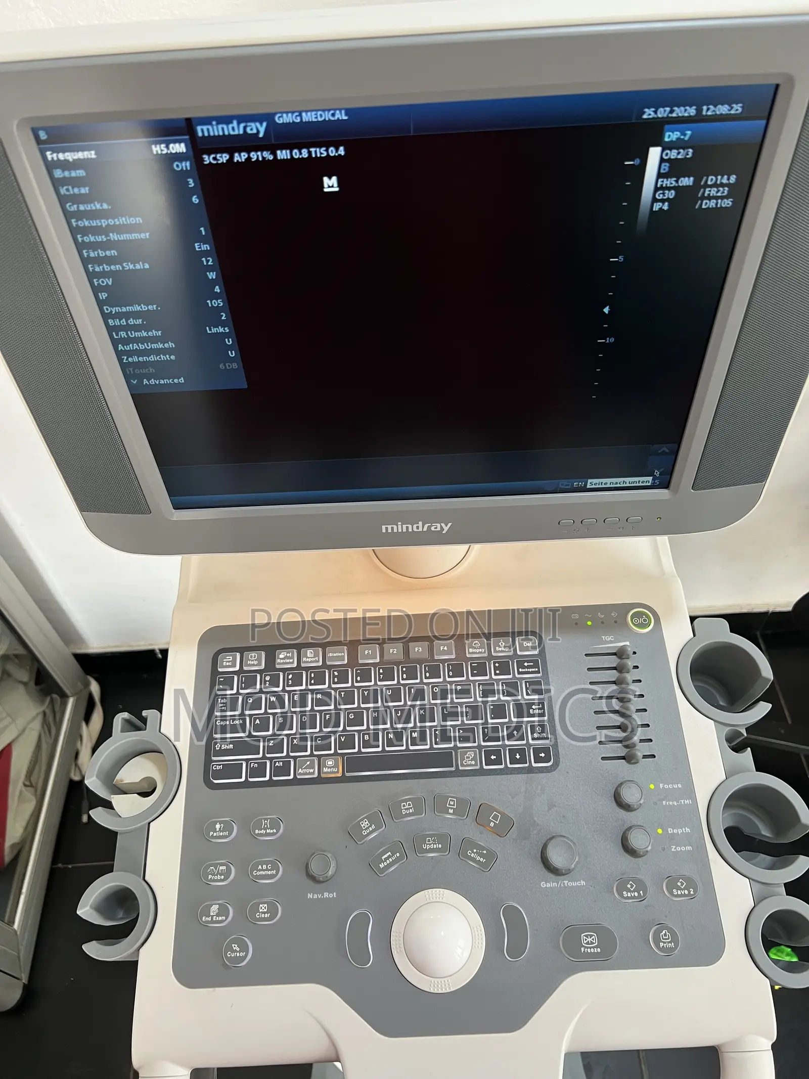 Mindray Dp-7 With Convex/ TV Probe