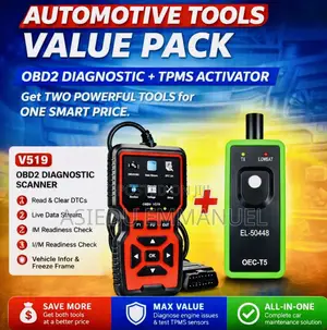 Advanced 2-in-1 Vehicle OBD2 Scan Tool TPMS Tire Pressure Reset Tool