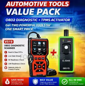 Advanced 2-in-1 Vehicle OBD2 Scan Tool TPMS Tire Pressure Reset Tool