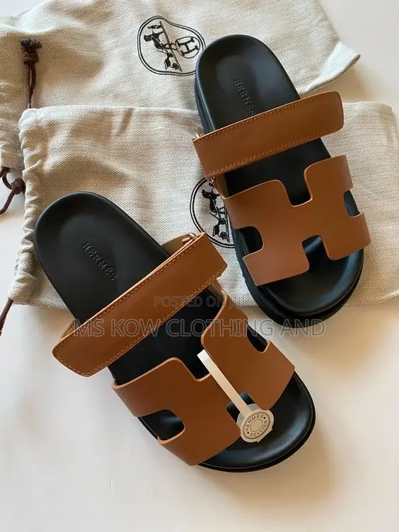 Hermes Slippers With a Box
