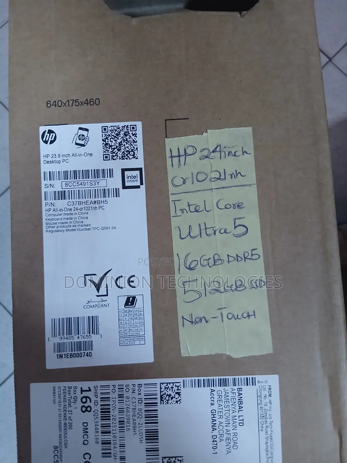 New Desktop Computer HP AiO 24 16GB Intel Core Ultra 5 SSD 512GB