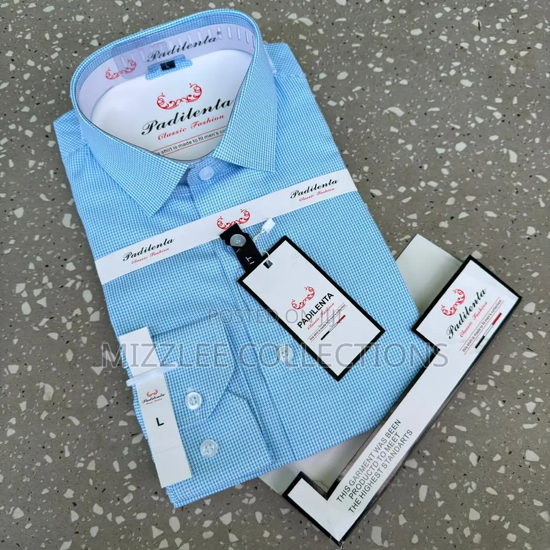 Padilenta Designed Stripe/Checked Long Sleeves Shirt M-3xl