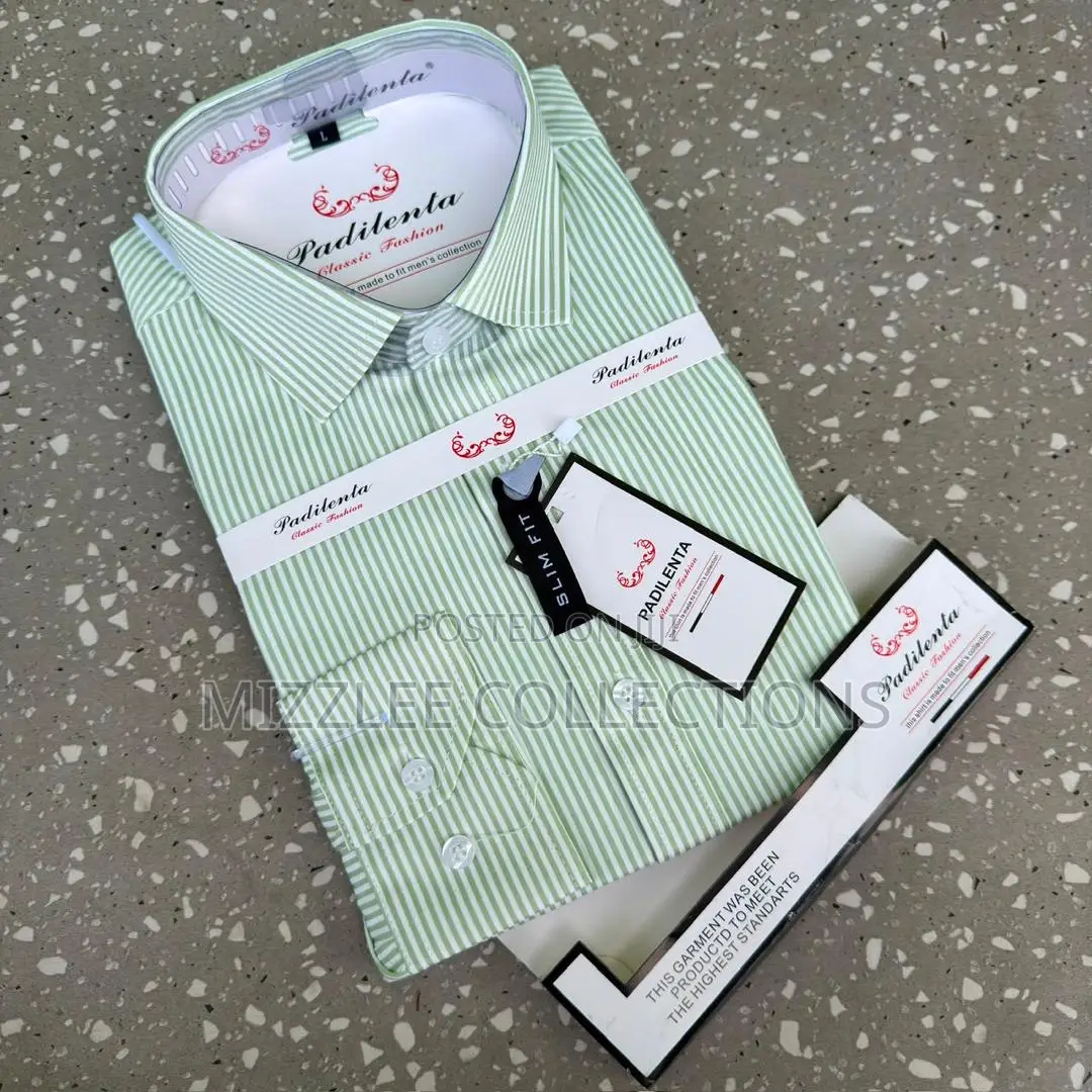 Padilenta Designed Stripe/Checked Long Sleeves Shirt M-3xl