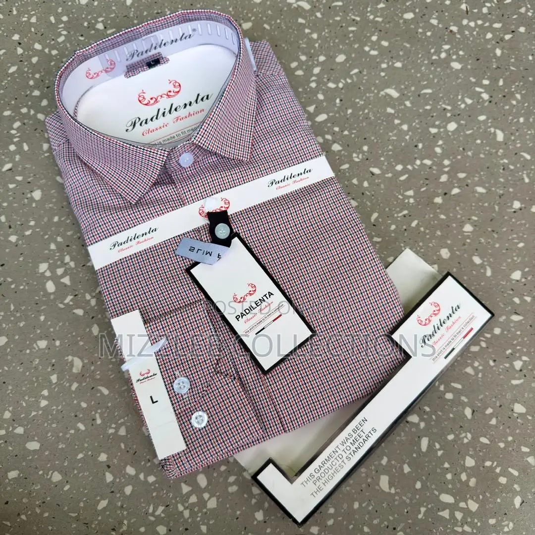 Padilenta Designed Stripe/Checked Long Sleeves Shirt M-3xl