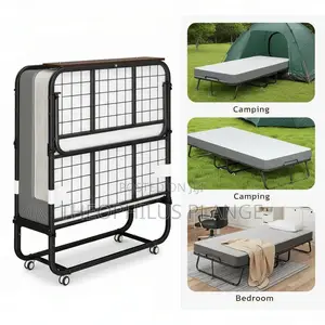 Foldable Bed / Camping Bed + Mattress
