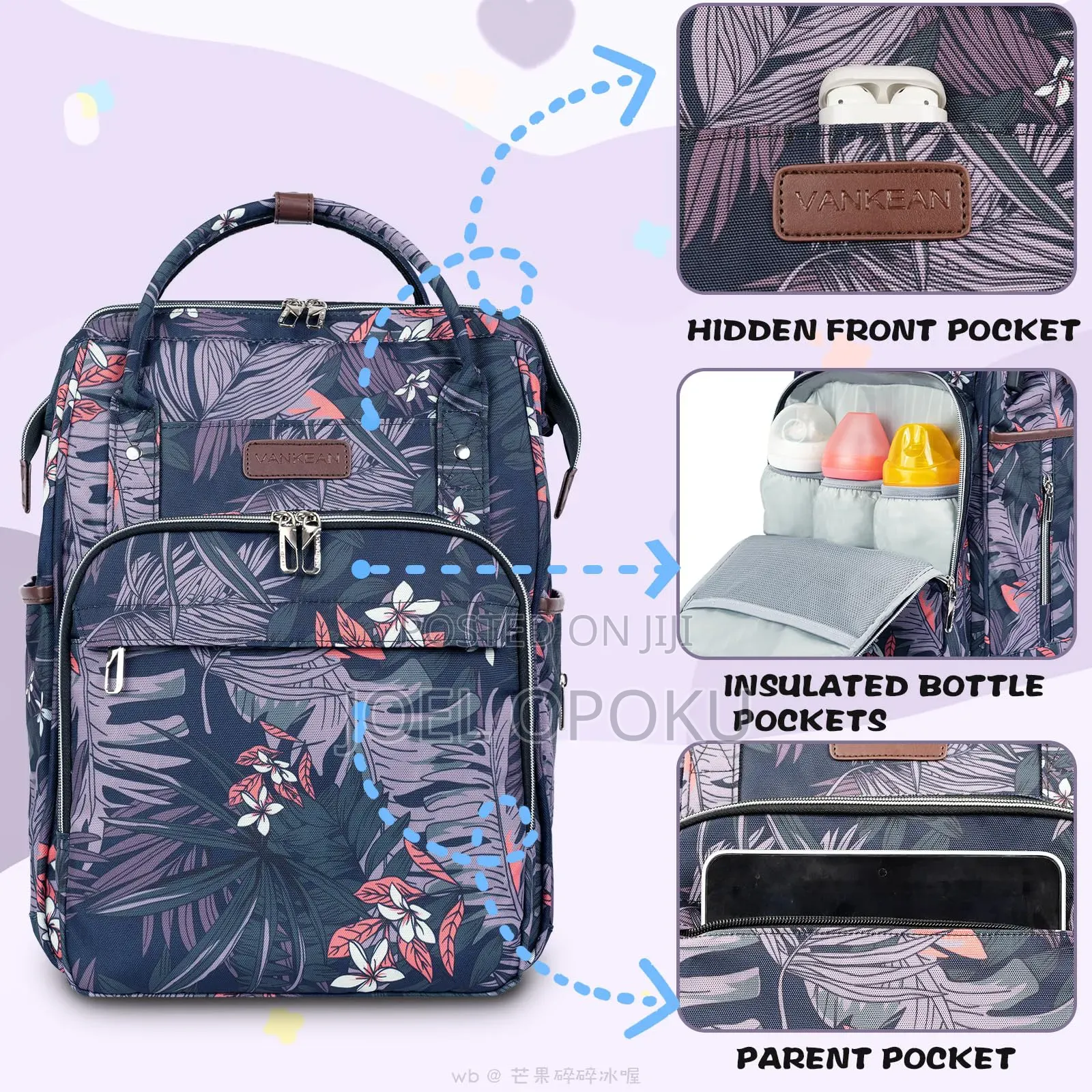 Vankean Multipurpose Baby Diaper Bag