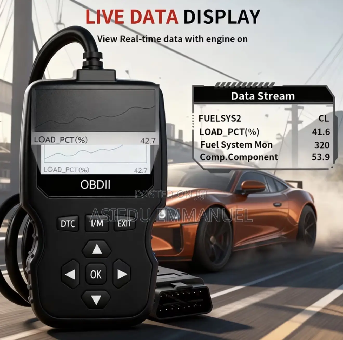 OBD2 Scanner Car Code Reader, Check Engine Light Diagnostic Scan Tool