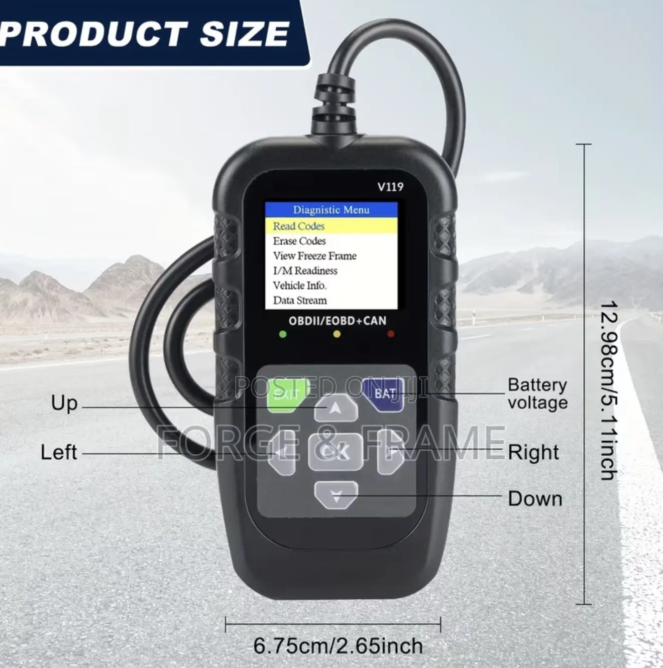 Universal OBD II CAN Diagnostic Tool