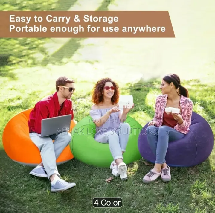 Inflatable Bean Bag Single Sofa