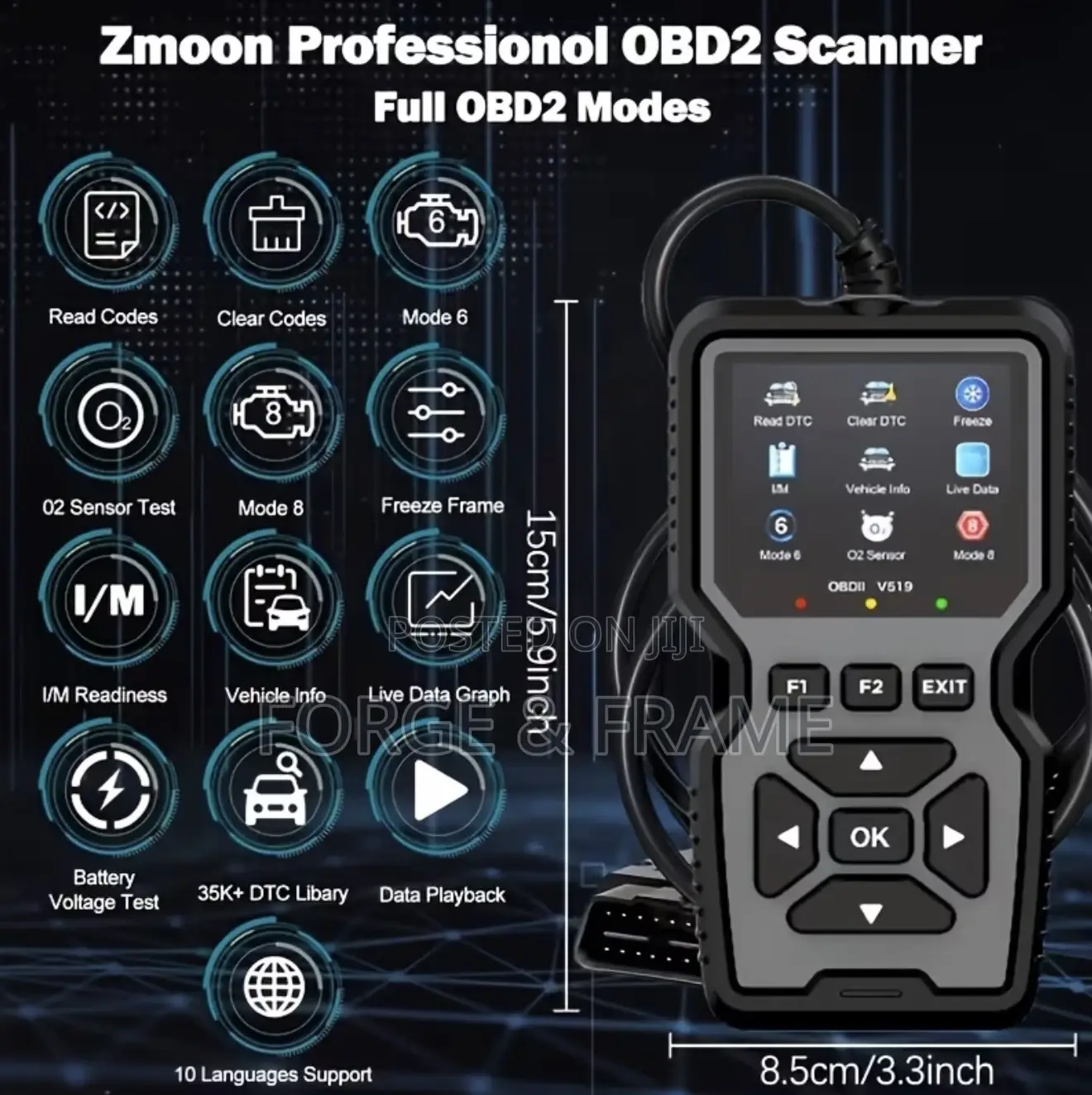 Advance Vehicle Diagnostic V519 OBD2 Scan Tool