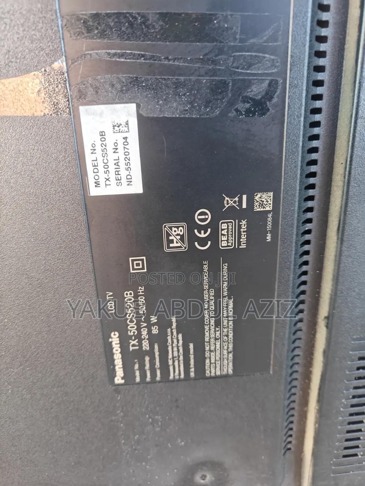 50 Inches Panasonic Smart Digital TV