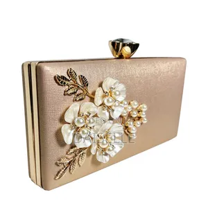 Floral Pearl Clutch